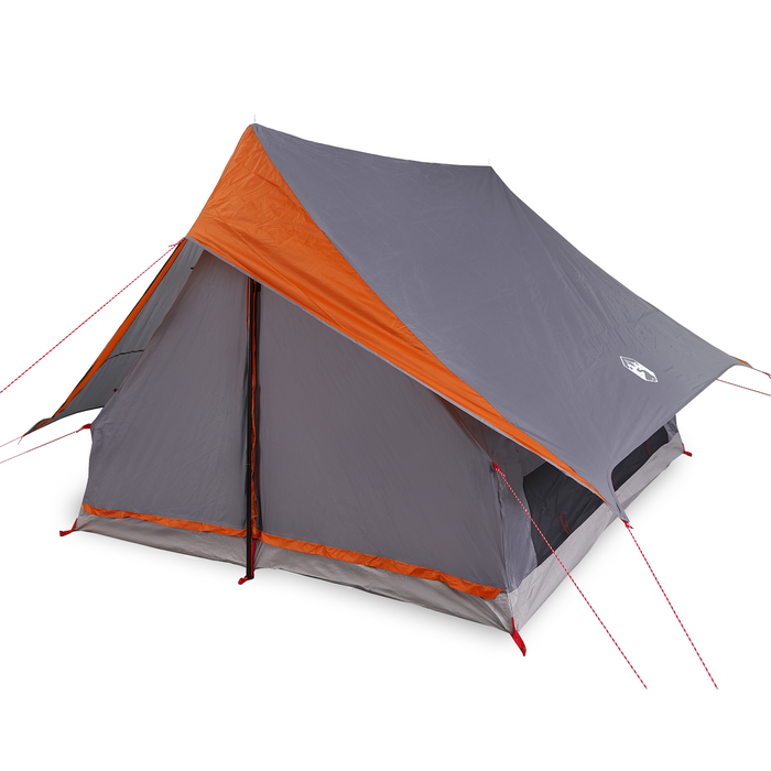 Cort de Camping Tip A 5-Persoane Gri și Portocaliu Waterproof - WALTI WALTI