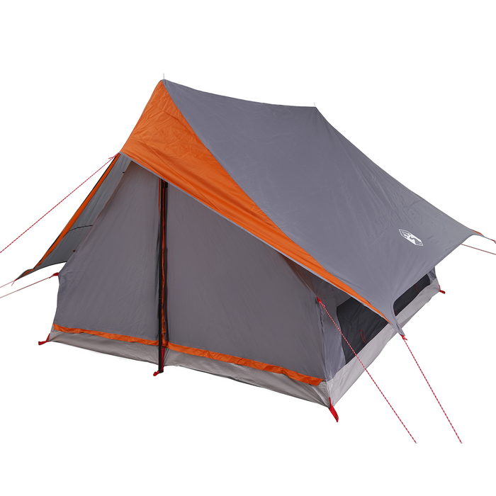 Cort de Camping Tip A 5-Persoane Gri și Portocaliu Waterproof - WALTI WALTI