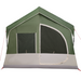 Cort camping cu ferestre, verde, 10 persoane, impermeabil - WALTI WALTI