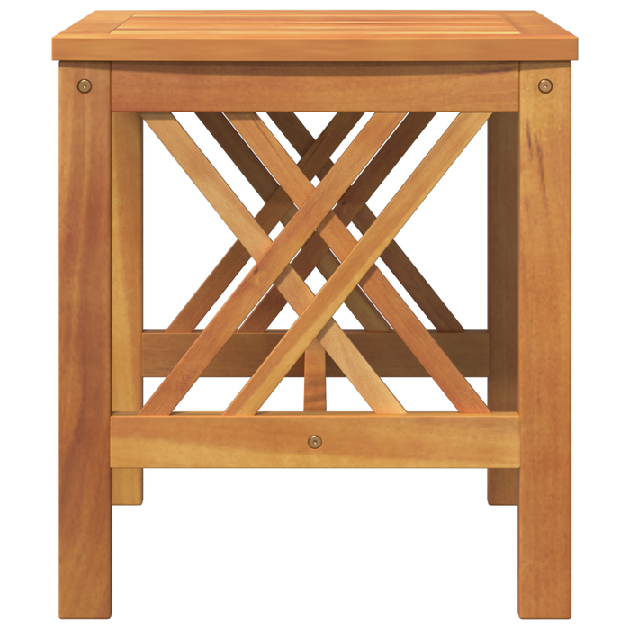 Masă laterală de grădină, maro, 45x45x50 cm, lemn masiv acacia - WALTI WALTI
