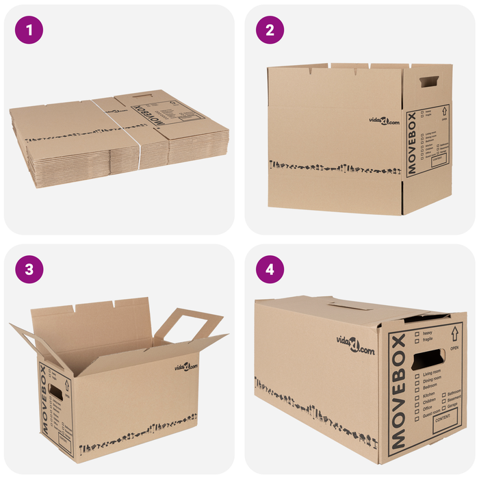 Cutii pentru mutare 20 pcs 59 x 31.5 x 31.5 cm Carton - WALTI WALTI