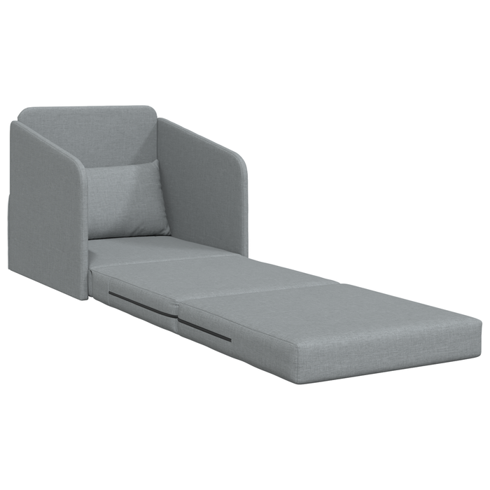 Sofa Pat 2-in-1 Gri Deschis 65x80x83 cm Tesatură - WALTI WALTI