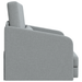 Sofa Pat 2-in-1 Gri Deschis 65x80x83 cm Tesatură - WALTI WALTI