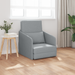 Sofa Pat 2-in-1 Gri Deschis 65x80x83 cm Tesatură - WALTI WALTI