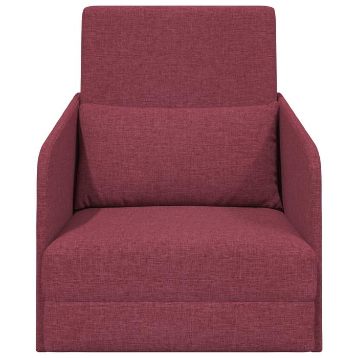 Sofa Pat de Pardoseală 2 în 1 Roșu Vin 65x80x83 cm Tesătură - WALTI WALTI