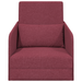 Sofa Pat de Pardoseală 2 în 1 Roșu Vin 65x80x83 cm Tesătură - WALTI WALTI