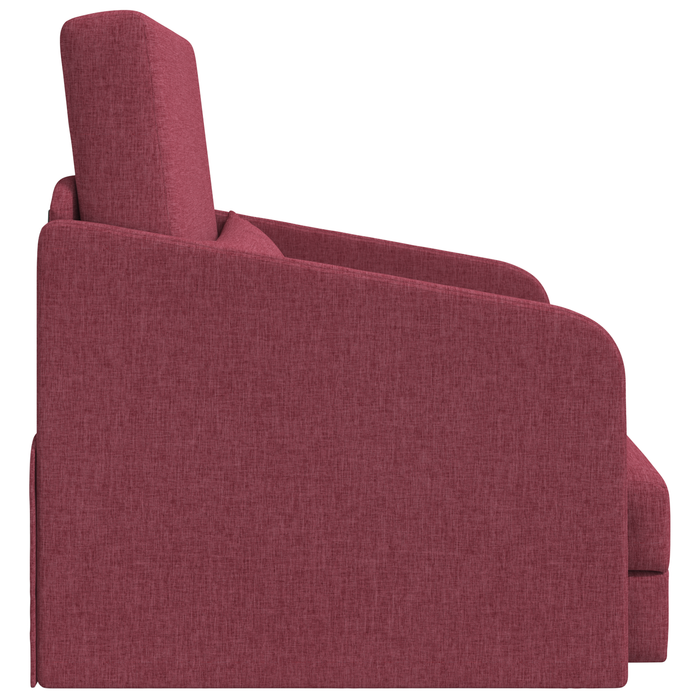 Sofa Pat de Pardoseală 2 în 1 Roșu Vin 65x80x83 cm Tesătură - WALTI WALTI