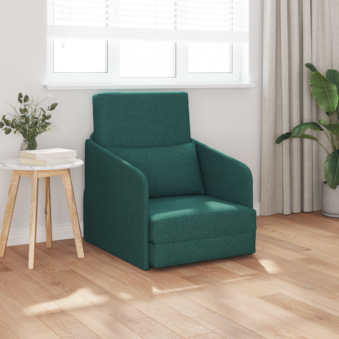 Sofa Pat pe Podea 2-in-1 Verde închis 65x80x83 cm Material - WALTI WALTI