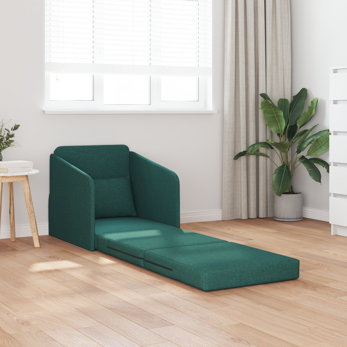Sofa Pat pe Podea 2-in-1 Verde închis 65x80x83 cm Material - WALTI WALTI