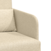 Sofa Pat 2 în 1 Crem 65x80x83 cm Țesătură - WALTI WALTI