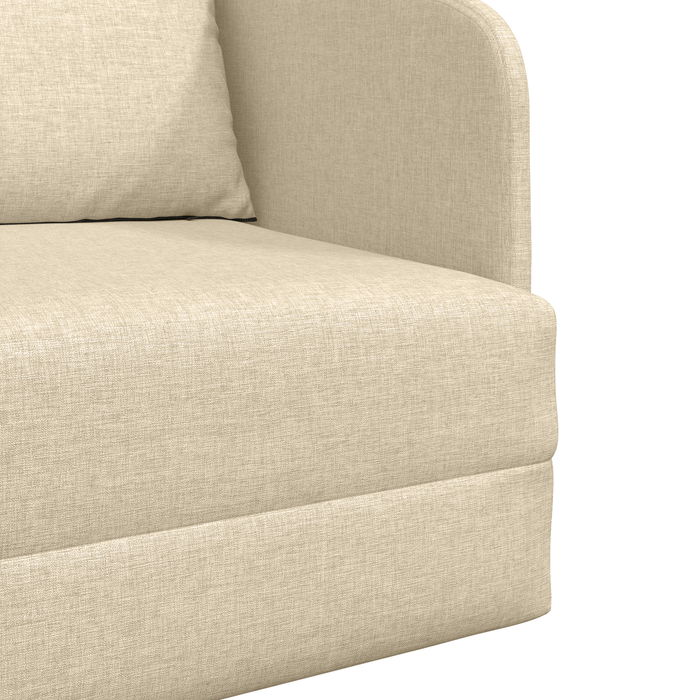 Sofa Pat 2 în 1 Crem 65x80x83 cm Țesătură - WALTI WALTI