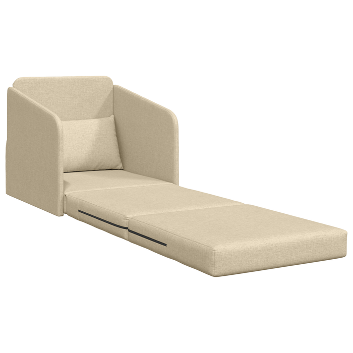 Sofa Pat 2 în 1 Crem 65x80x83 cm Țesătură - WALTI WALTI
