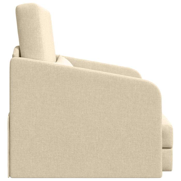 Sofa Pat 2 în 1 Crem 65x80x83 cm Țesătură - WALTI WALTI