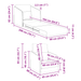 Sofa Pat 2 în 1 Crem 65x80x83 cm Țesătură - WALTI WALTI