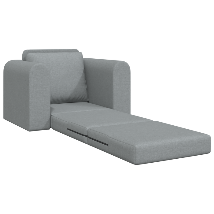Canapea Pat 2-in-1 Gri Deschis 98x71x83 cm Material Textil - WALTI WALTI