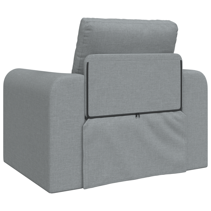 Canapea Pat 2-in-1 Gri Deschis 98x71x83 cm Material Textil - WALTI WALTI