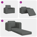 Sofa extensibil 2-în-1 gri închis 98x71x83 cm țesătură - WALTI WALTI