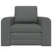 Sofa extensibil 2-în-1 gri închis 98x71x83 cm țesătură - WALTI WALTI