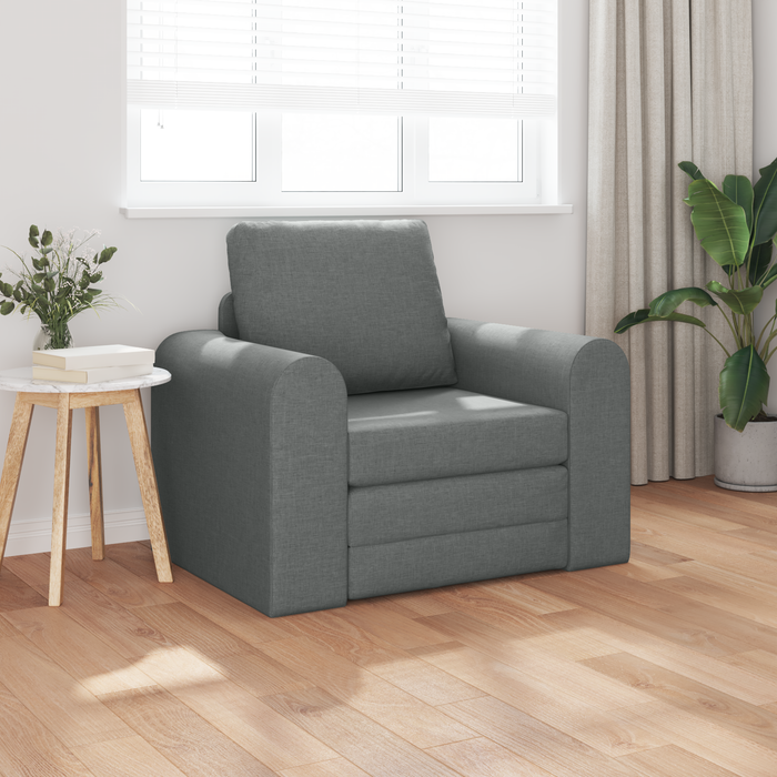 Sofa extensibil 2-în-1 gri închis 98x71x83 cm țesătură - WALTI WALTI