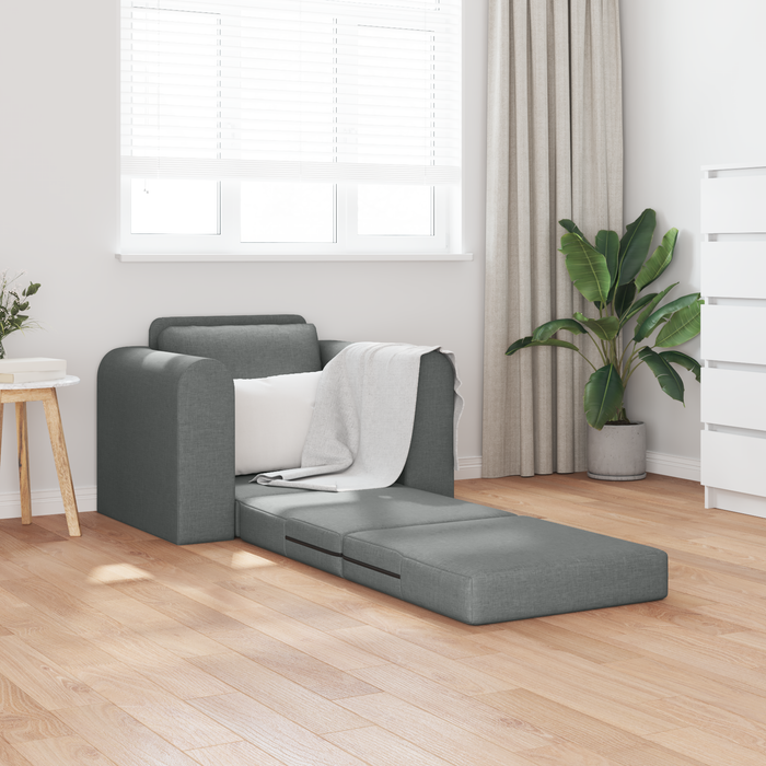 Sofa extensibil 2-în-1 gri închis 98x71x83 cm țesătură - WALTI WALTI