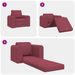 Canapea Pat 2-in-1 Bordo 98x71x83 cm Țesătură - WALTI WALTI