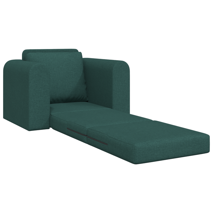 Sofa Pat de Podea 2 în 1 Verde Întunecat 98x71x83 cm Textil - WALTI WALTI