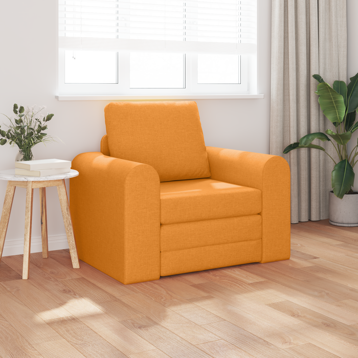 Canapea Pat pe Podea 2 în 1 Galben Închis 98x71x83 cm Țesătură - WALTI WALTI
