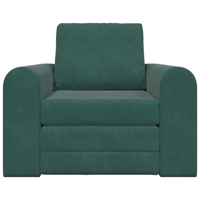 Canapea pat 2 în 1 verde închis 98x71x83 cm catifea - WALTI WALTI