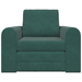 Canapea pat 2 în 1 verde închis 98x71x83 cm catifea - WALTI WALTI