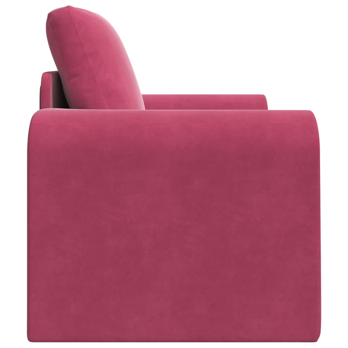 Sofa Pat 2 în 1 Roșu Vin 98x71x83 cm Catifea - WALTI WALTI