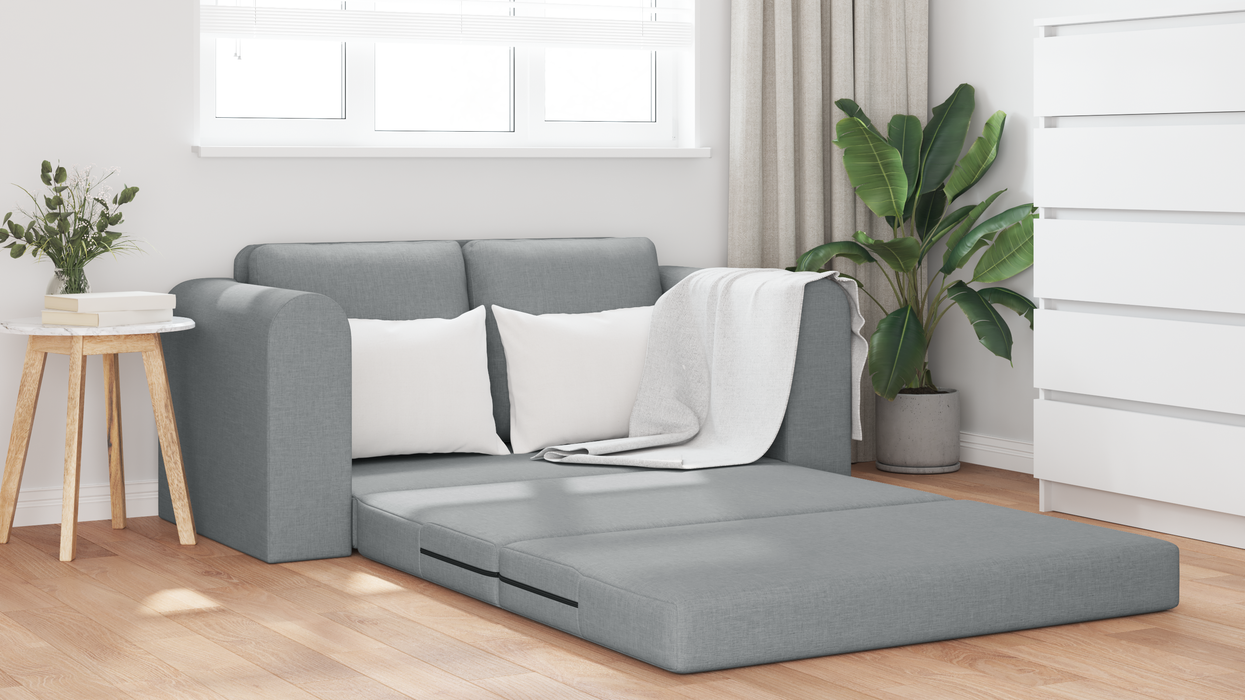 Canapea extensibilă 2 în 1 Gri deschis 148x71x83 cm Fabri - WALTI WALTI