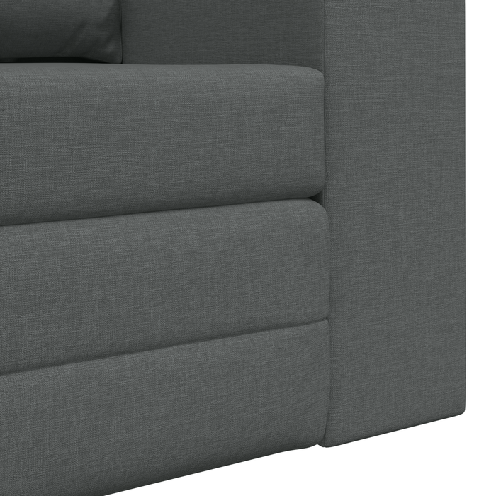 Canapea Pat 2 în 1 Gri închis 148x71x83 cm Stofă - WALTI WALTI