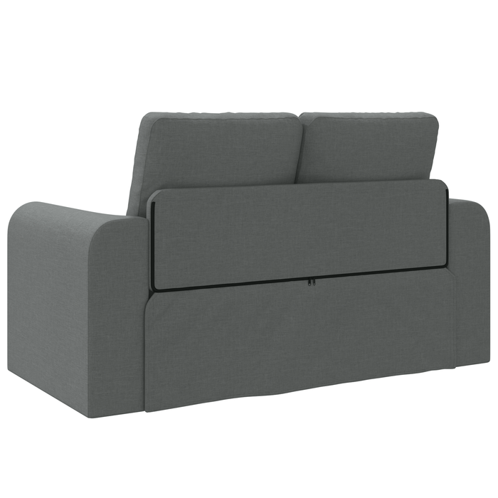 Canapea Pat 2 în 1 Gri închis 148x71x83 cm Stofă - WALTI WALTI