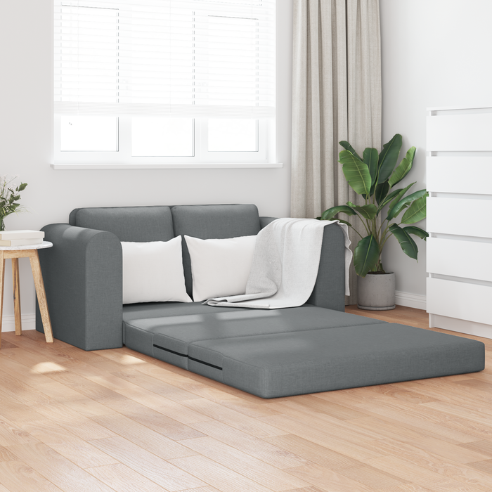 Canapea Pat 2 în 1 Gri închis 148x71x83 cm Stofă - WALTI WALTI