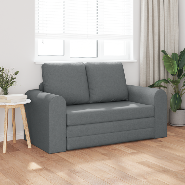 Canapea Pat 2 în 1 Gri închis 148x71x83 cm Stofă - WALTI WALTI