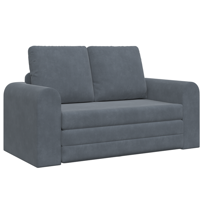 Canapea Pat 2 în 1 Gri Întunecat 148x71x83 cm Velvet - WALTI WALTI