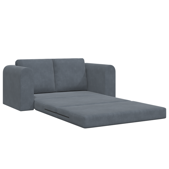 Canapea Pat 2 în 1 Gri Întunecat 148x71x83 cm Velvet - WALTI WALTI