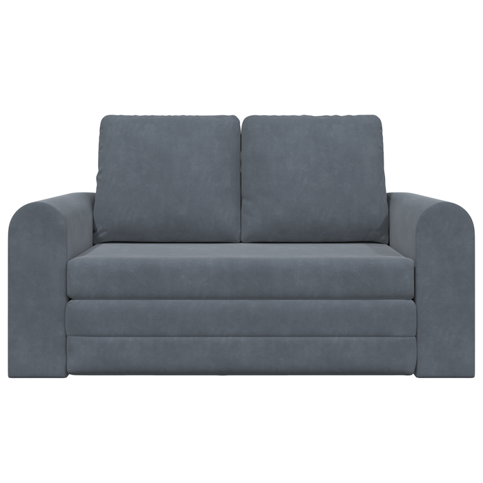Canapea Pat 2 în 1 Gri Întunecat 148x71x83 cm Velvet - WALTI WALTI