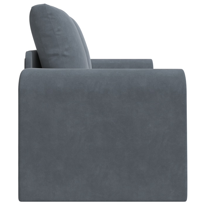 Canapea Pat 2 în 1 Gri Întunecat 148x71x83 cm Velvet - WALTI WALTI