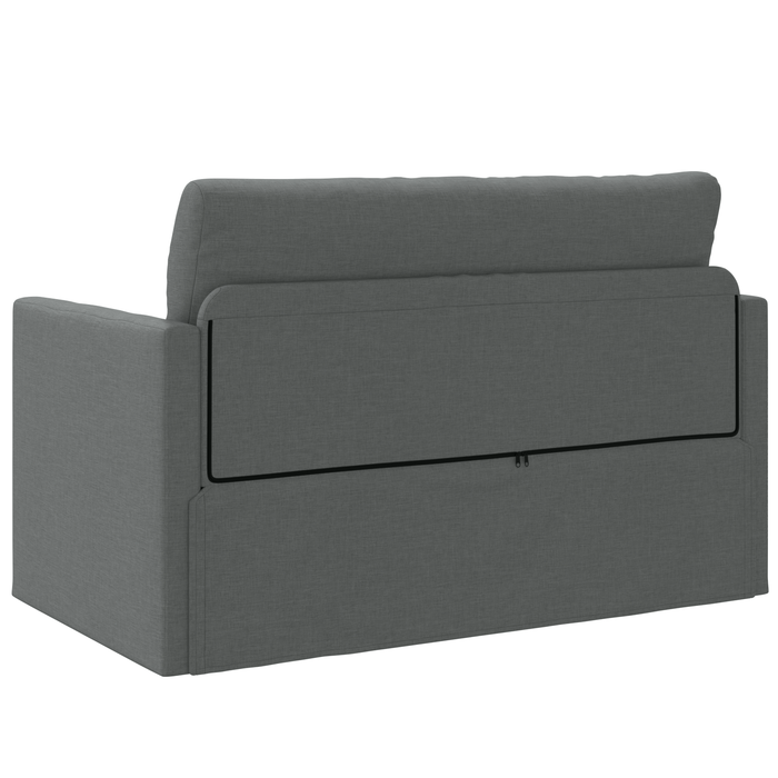 Canapea pat 2 în 1 gri închis 124x71x78 cm material textil - WALTI WALTI