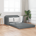 Canapea pat 2 în 1 gri închis 124x71x78 cm material textil - WALTI WALTI