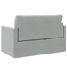 Canapea Pat 2-in-1 Gri deschis 124x204x61 cm Catifea - WALTI WALTI