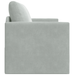 Canapea Pat 2-in-1 Gri deschis 124x204x61 cm Catifea - WALTI WALTI