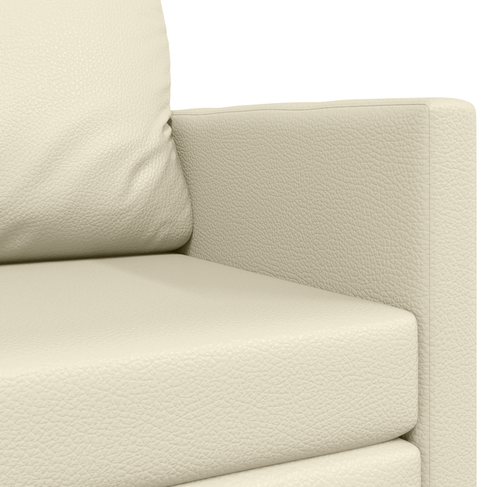Canapea Pat 2 în 1 Crem 124x71x78 cm Piele Sintetică - WALTI WALTI