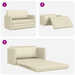Canapea Pat 2 în 1 Crem 124x71x78 cm Piele Sintetică - WALTI WALTI