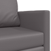 Canapea Pat Floor 2 în 1 Gri 124x71x78 cm Piele Artificială - WALTI WALTI