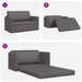 Canapea Pat Floor 2 în 1 Gri 124x71x78 cm Piele Artificială - WALTI WALTI