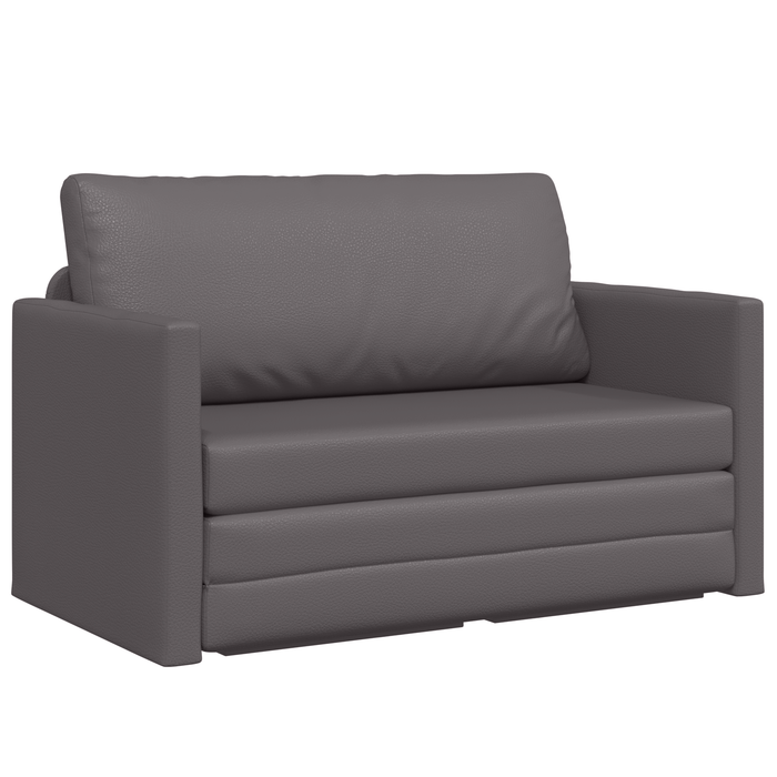 Canapea Pat Floor 2 în 1 Gri 124x71x78 cm Piele Artificială - WALTI WALTI