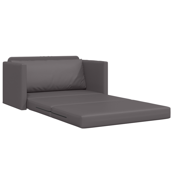 Canapea Pat Floor 2 în 1 Gri 124x71x78 cm Piele Artificială - WALTI WALTI