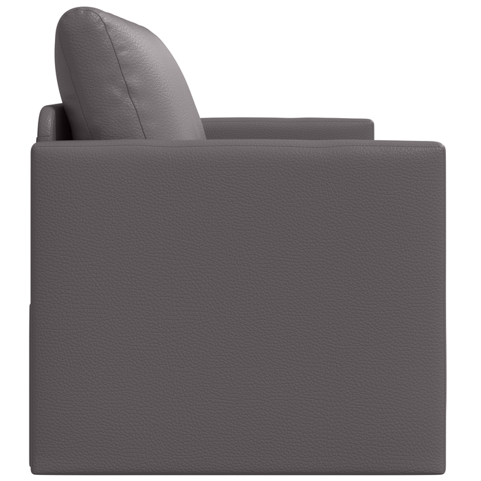 Canapea Pat Floor 2 în 1 Gri 124x71x78 cm Piele Artificială - WALTI WALTI